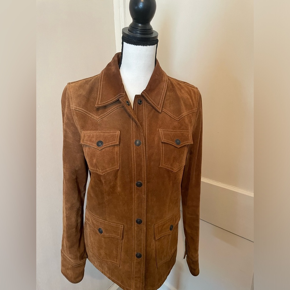 Gap Vintage Suede Shirt Jacket